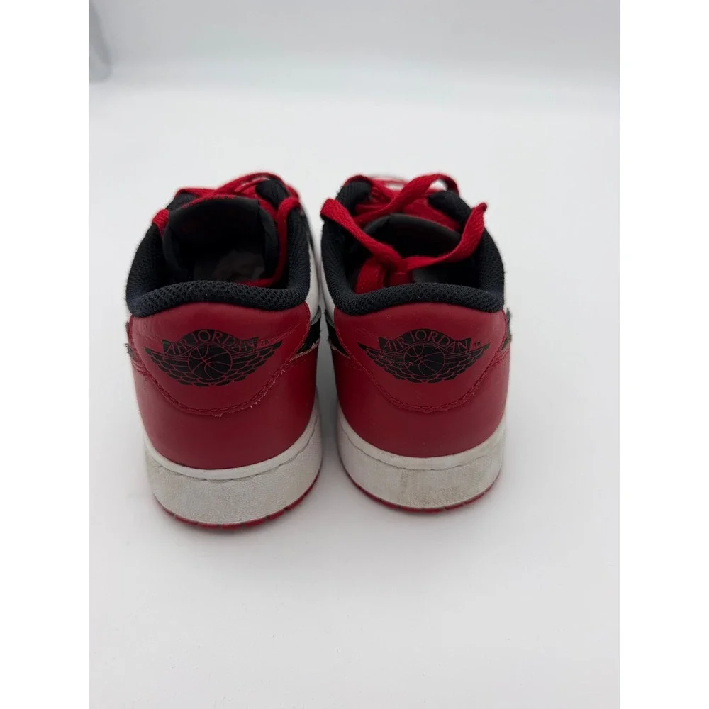 Nike Air Jordan 1 Retro Low OG Black Toe Sneakers 5Y CZ0858-106 White Red Black